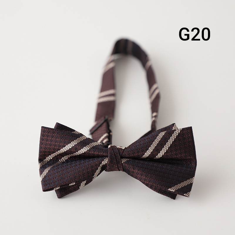 Muška leptir-mašna, retro džentlmen stil, britanski stil, Jacquard poliester, u obliku strelice, s točkastim uzorkom