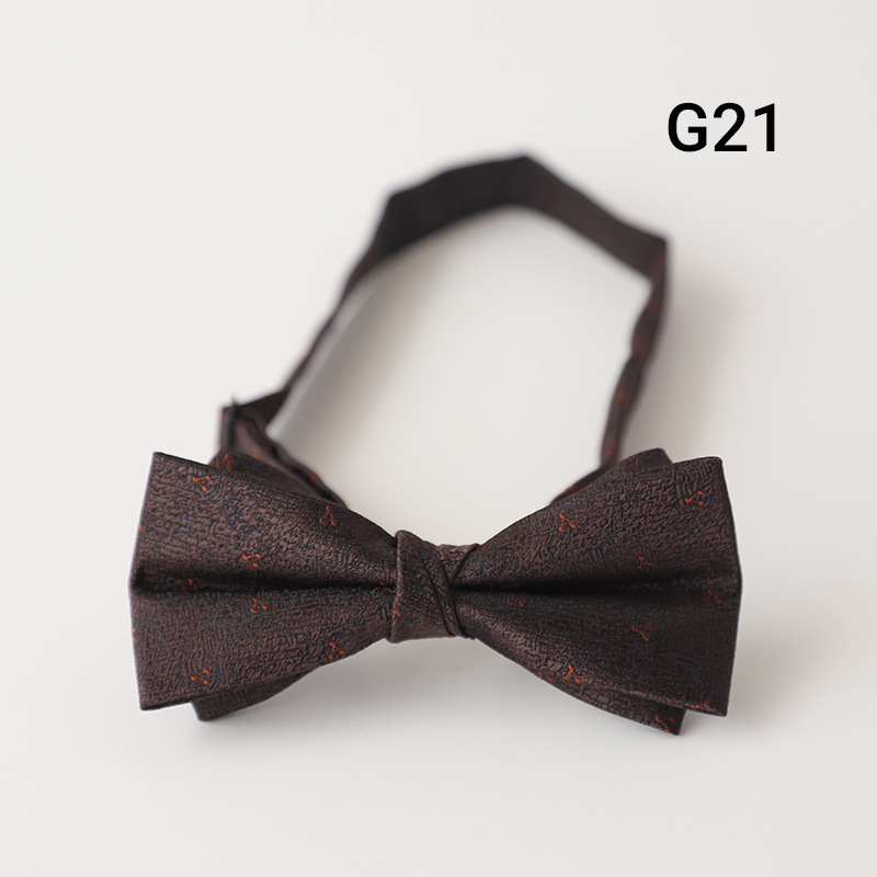 Muška leptir-mašna, retro džentlmen stil, britanski stil, Jacquard poliester, u obliku strelice, s točkastim uzorkom