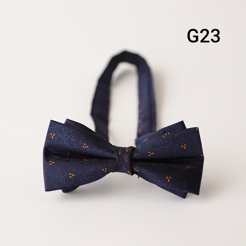 Muška leptir-mašna, retro džentlmen stil, britanski stil, Jacquard poliester, u obliku strelice, s točkastim uzorkom