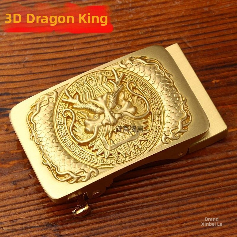 Автоматична медна катарама за колан с 3D гравирана фигура орел