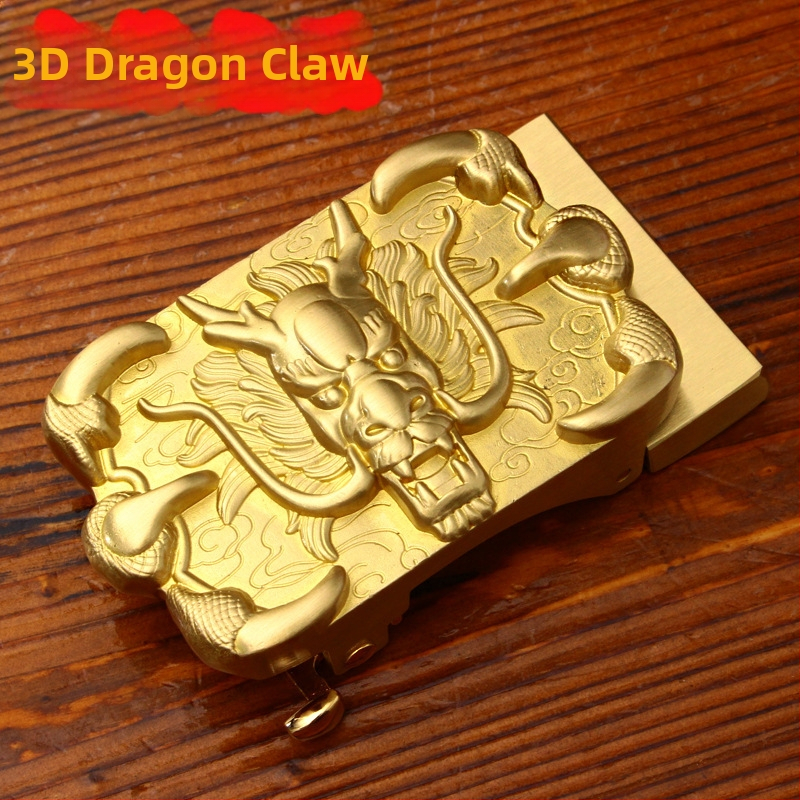 Automatinė diržo sagtis iš vario su 3D įspaustu skraidančio erelio motyvu