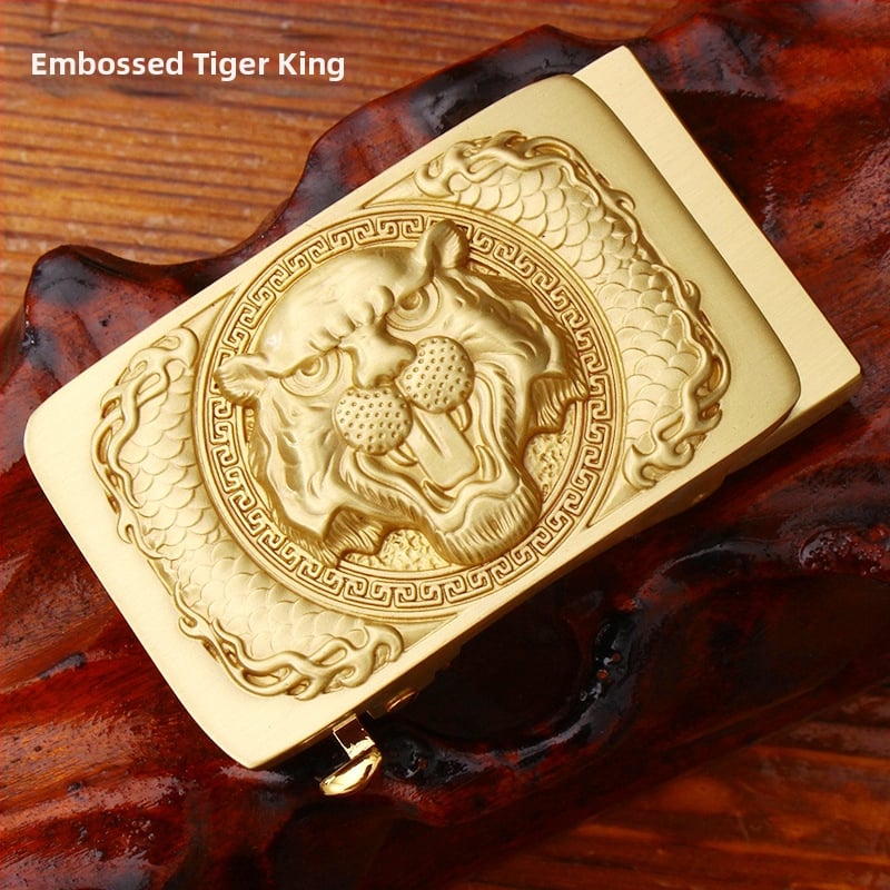 Automatinė diržo sagtis iš vario su 3D įspaustu skraidančio erelio motyvu