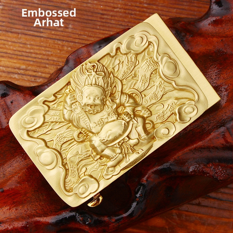 Automatinė diržo sagtis iš vario su 3D įspaustu skraidančio erelio motyvu