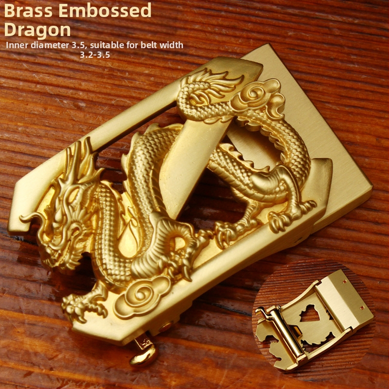 Automatinė diržo sagtis iš vario su 3D įspaustu skraidančio erelio motyvu