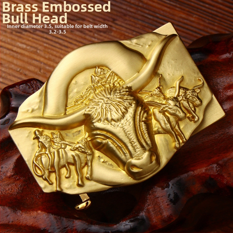 Automatinė diržo sagtis iš vario su 3D įspaustu skraidančio erelio motyvu