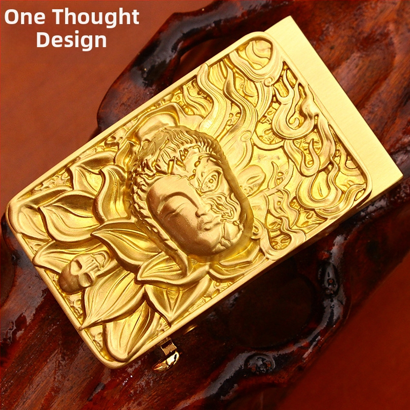 Automatinė diržo sagtis iš vario su 3D įspaustu skraidančio erelio motyvu