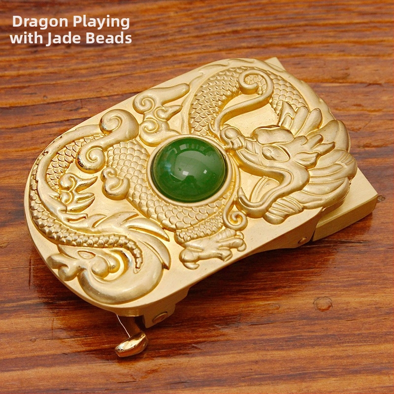 Automatinė diržo sagtis iš vario su 3D įspaustu skraidančio erelio motyvu