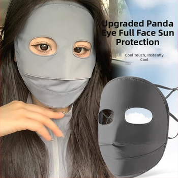 Maska na ochranu proti slnku pre ženy, tenká ice silk nylonová facekini, priedušná, UV ochrana, vetruodolná, ochrana proti slnku pre vonkajšiu jazdu na bicykli