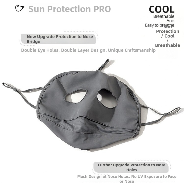 Maska na ochranu proti slnku pre ženy, tenká ice silk nylonová facekini, priedušná, UV ochrana, vetruodolná, ochrana proti slnku pre vonkajšiu jazdu na bicykli