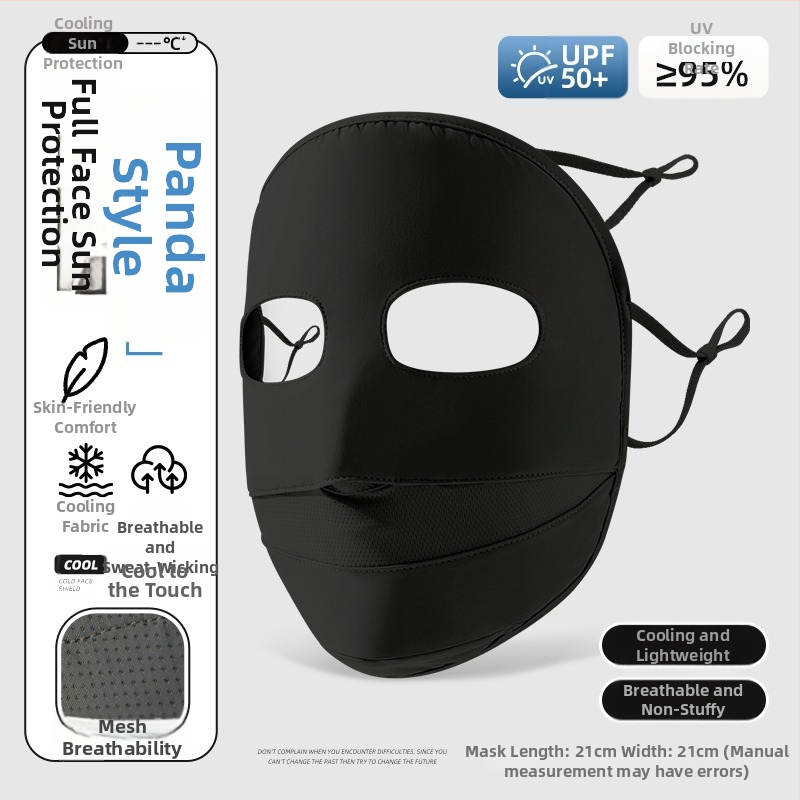 Maska na ochranu proti slnku pre ženy, tenká ice silk nylonová facekini, priedušná, UV ochrana, vetruodolná, ochrana proti slnku pre vonkajšiu jazdu na bicykli