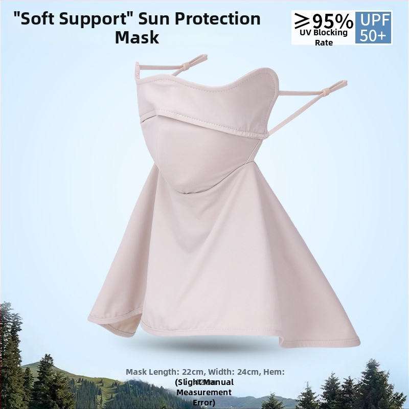 Maska na ochranu proti slnku pre ženy, tenká ice silk nylonová facekini, priedušná, UV ochrana, vetruodolná, ochrana proti slnku pre vonkajšiu jazdu na bicykli