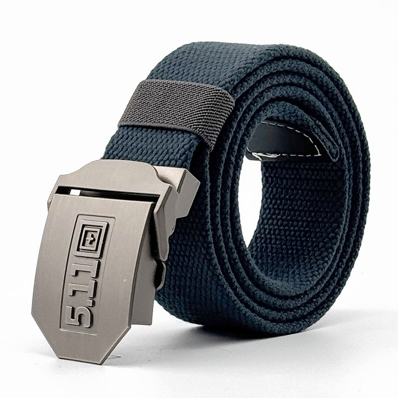 Curea din pânză pentru bărbați, cu cataramă din aliaj, cataramă automată, lățime 2–4 cm