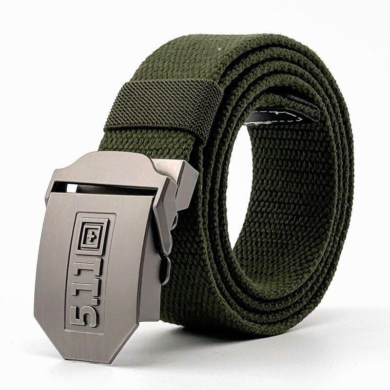 Curea din pânză pentru bărbați, cu cataramă din aliaj, cataramă automată, lățime 2–4 cm