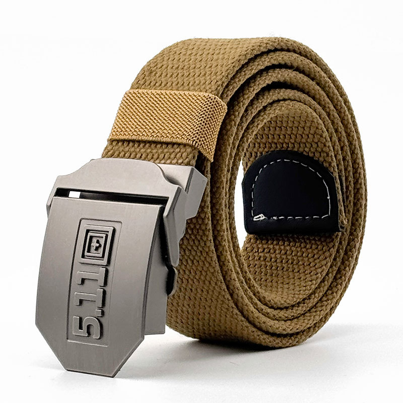 Curea din pânză pentru bărbați, cu cataramă din aliaj, cataramă automată, lățime 2–4 cm