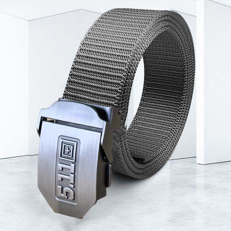 Curea din pânză pentru bărbați, cu cataramă din aliaj, cataramă automată, lățime 2–4 cm