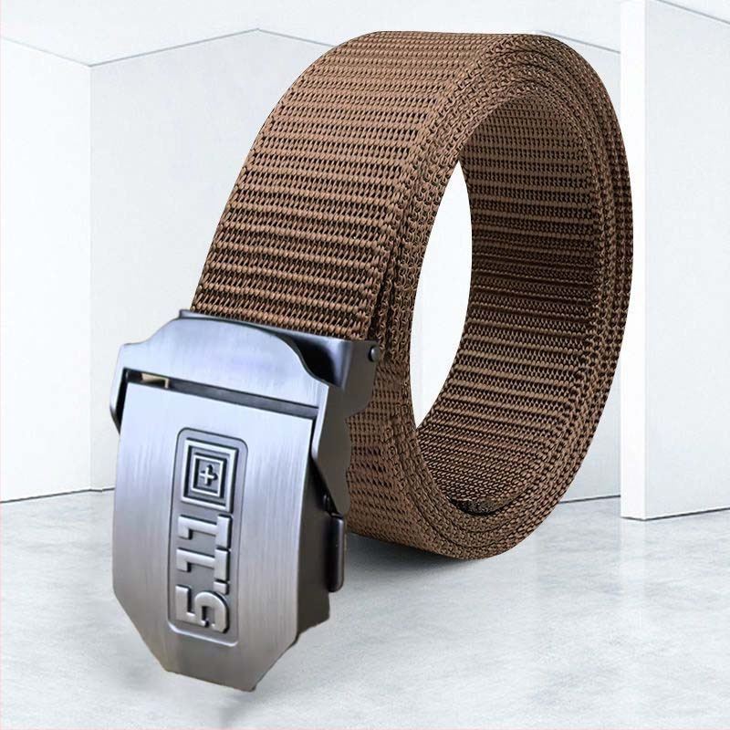 Curea din pânză pentru bărbați, cu cataramă din aliaj, cataramă automată, lățime 2–4 cm