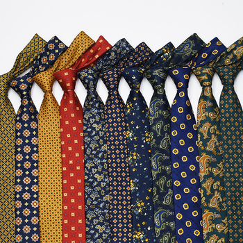 Ziedu drukāta poliestera kaklasaite, universāls stils, drukas process