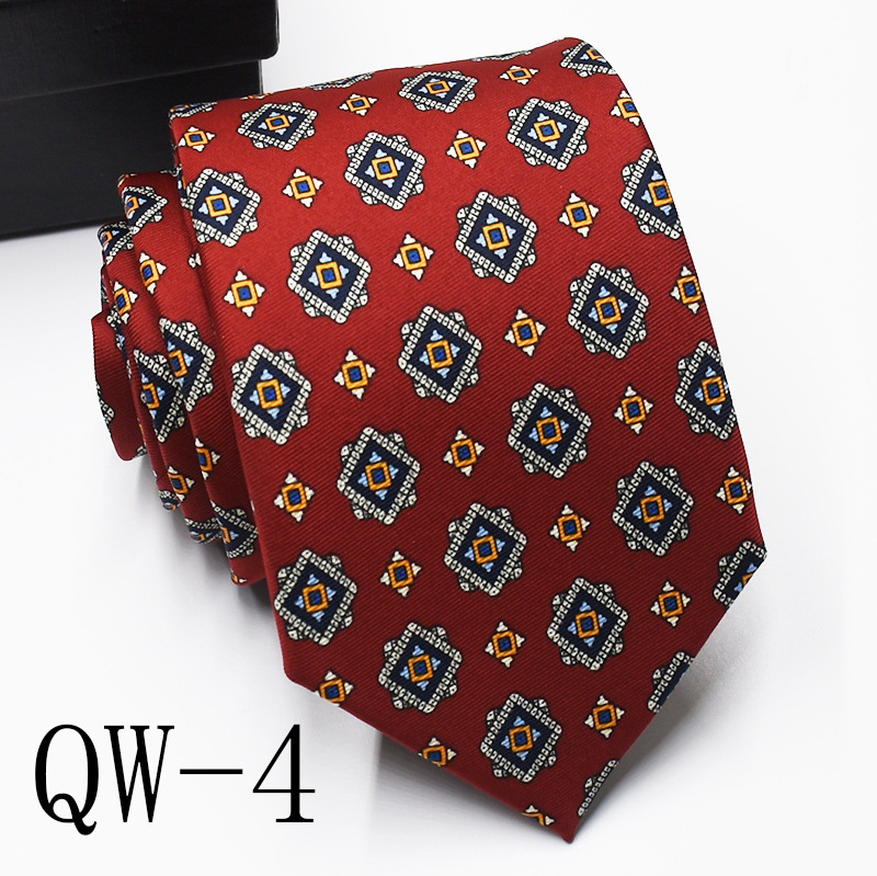 Ziedu drukāta poliestera kaklasaite, universāls stils, drukas process