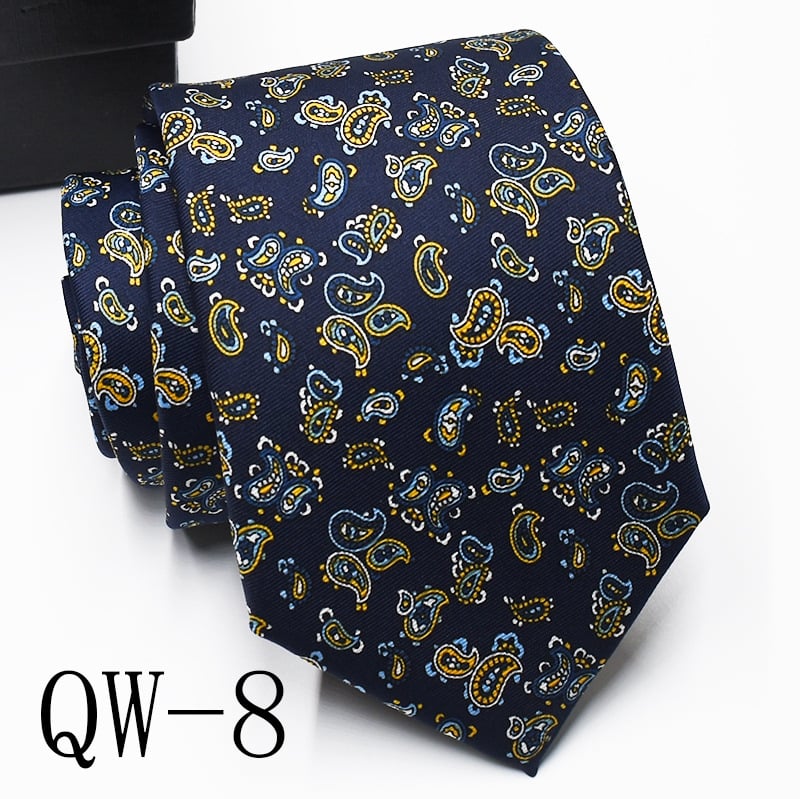 Ziedu drukāta poliestera kaklasaite, universāls stils, drukas process