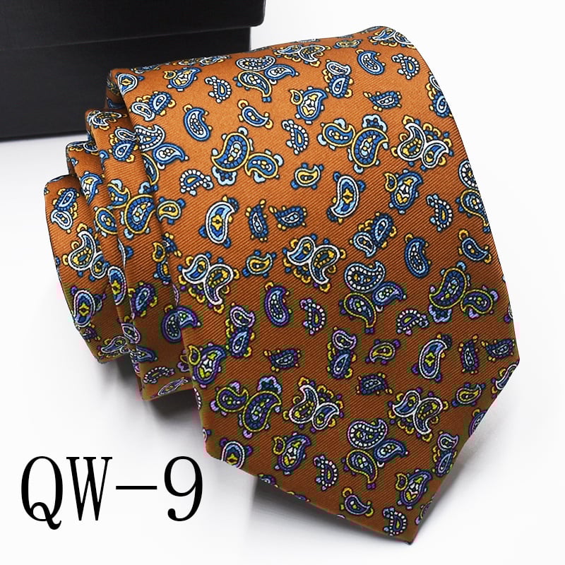 Ziedu drukāta poliestera kaklasaite, universāls stils, drukas process