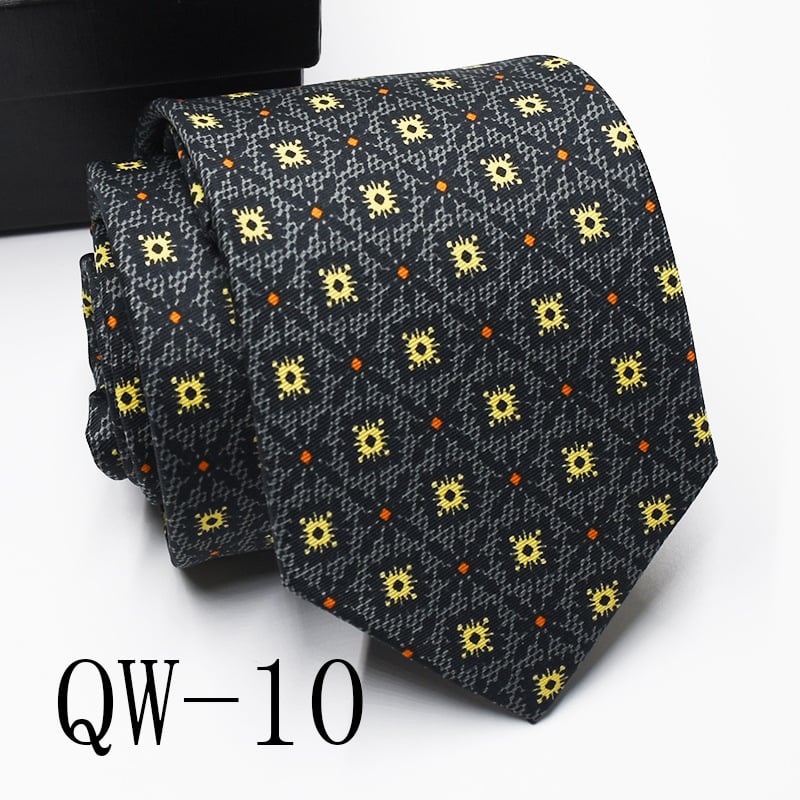 Ziedu drukāta poliestera kaklasaite, universāls stils, drukas process