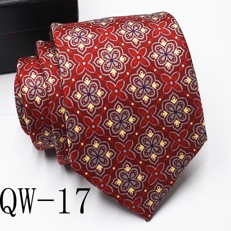 Ziedu drukāta poliestera kaklasaite, universāls stils, drukas process