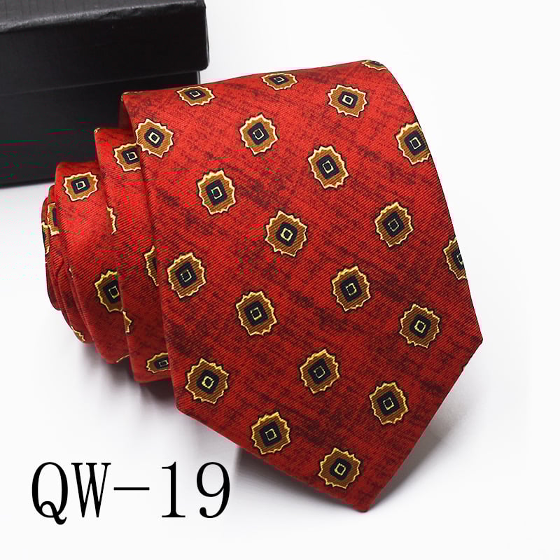 Ziedu drukāta poliestera kaklasaite, universāls stils, drukas process