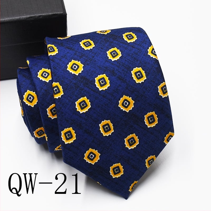 Ziedu drukāta poliestera kaklasaite, universāls stils, drukas process