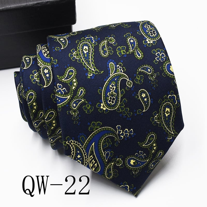 Ziedu drukāta poliestera kaklasaite, universāls stils, drukas process