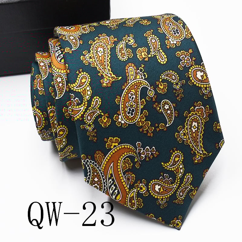 Ziedu drukāta poliestera kaklasaite, universāls stils, drukas process