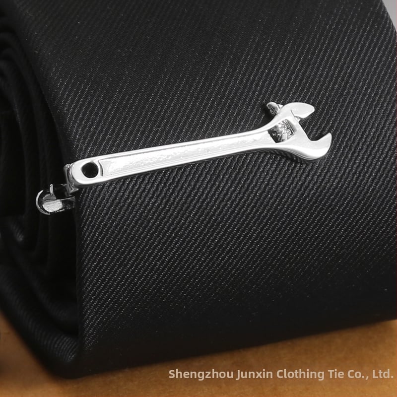 Клип за вратовръзка от мед, 18K чистота, плосък дизайн, унисекс, корейски стил, карикатурен герой