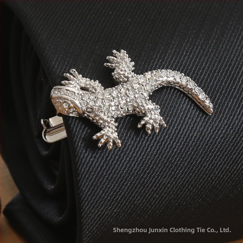 Клип за вратовръзка от мед, 18K чистота, плосък дизайн, унисекс, корейски стил, карикатурен герой