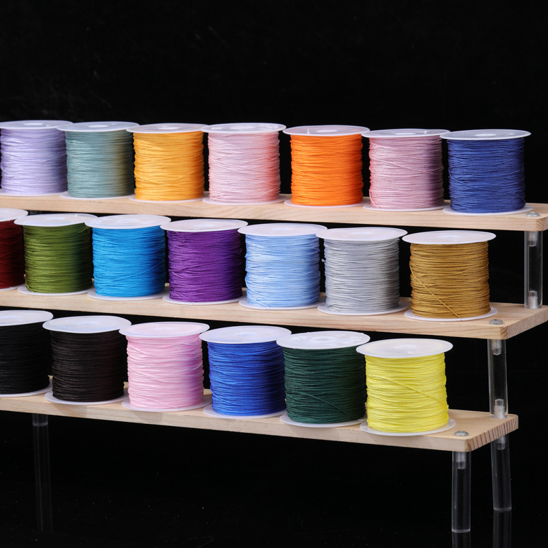 Rankų darbo karoliukų virvė pakabukui (poliesteris, Boring, 2021 ruduo)