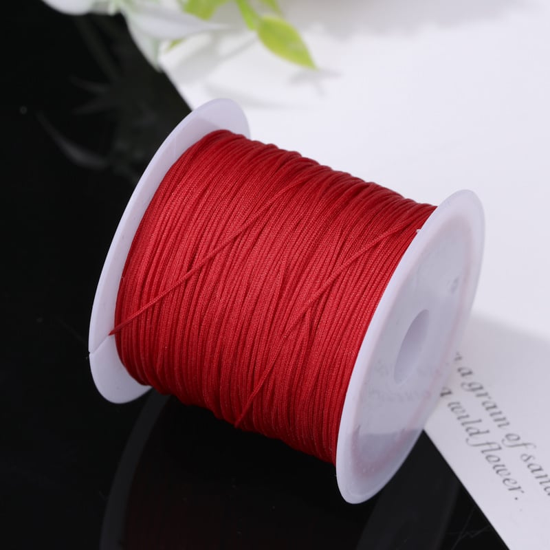 Rankų darbo karoliukų virvė pakabukui (poliesteris, Boring, 2021 ruduo)