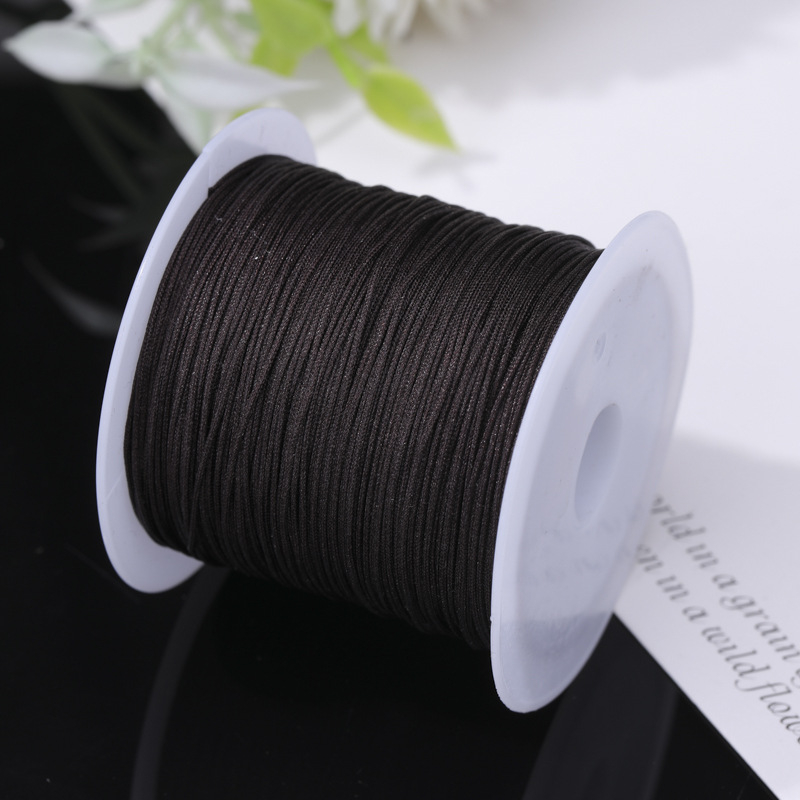 Rankų darbo karoliukų virvė pakabukui (poliesteris, Boring, 2021 ruduo)