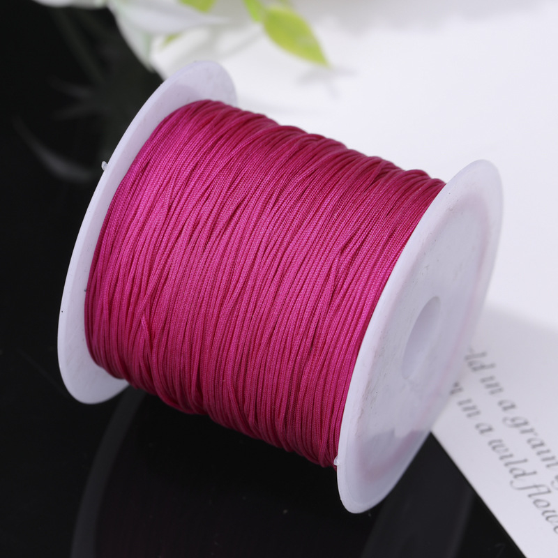 Rankų darbo karoliukų virvė pakabukui (poliesteris, Boring, 2021 ruduo)