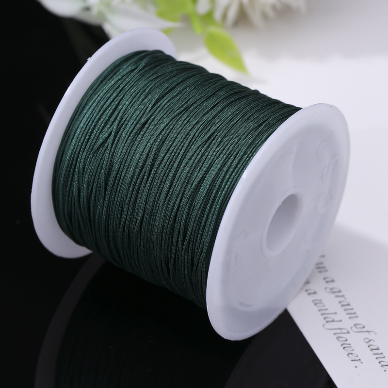 Rankų darbo karoliukų virvė pakabukui (poliesteris, Boring, 2021 ruduo)