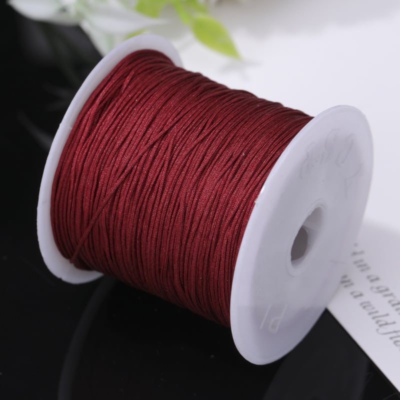 Rankų darbo karoliukų virvė pakabukui (poliesteris, Boring, 2021 ruduo)