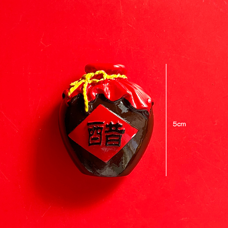 Magnet za hladnjak s motivima Shanxi muzeja (Taiyuan, Datong, Yungang špilje, Hanging Temple, Yingxian drvena kula) – Perle; Materijal: agat; Tehnologija obrade: Drugo; Proljeće 2025