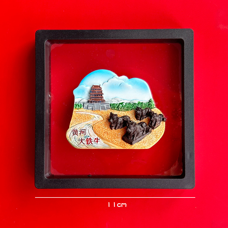 Magnet za hladnjak s motivima Shanxi muzeja (Taiyuan, Datong, Yungang špilje, Hanging Temple, Yingxian drvena kula) – Perle; Materijal: agat; Tehnologija obrade: Drugo; Proljeće 2025