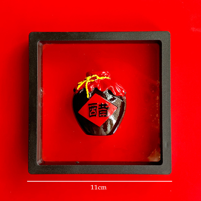 Magnet za hladnjak s motivima Shanxi muzeja (Taiyuan, Datong, Yungang špilje, Hanging Temple, Yingxian drvena kula) – Perle; Materijal: agat; Tehnologija obrade: Drugo; Proljeće 2025