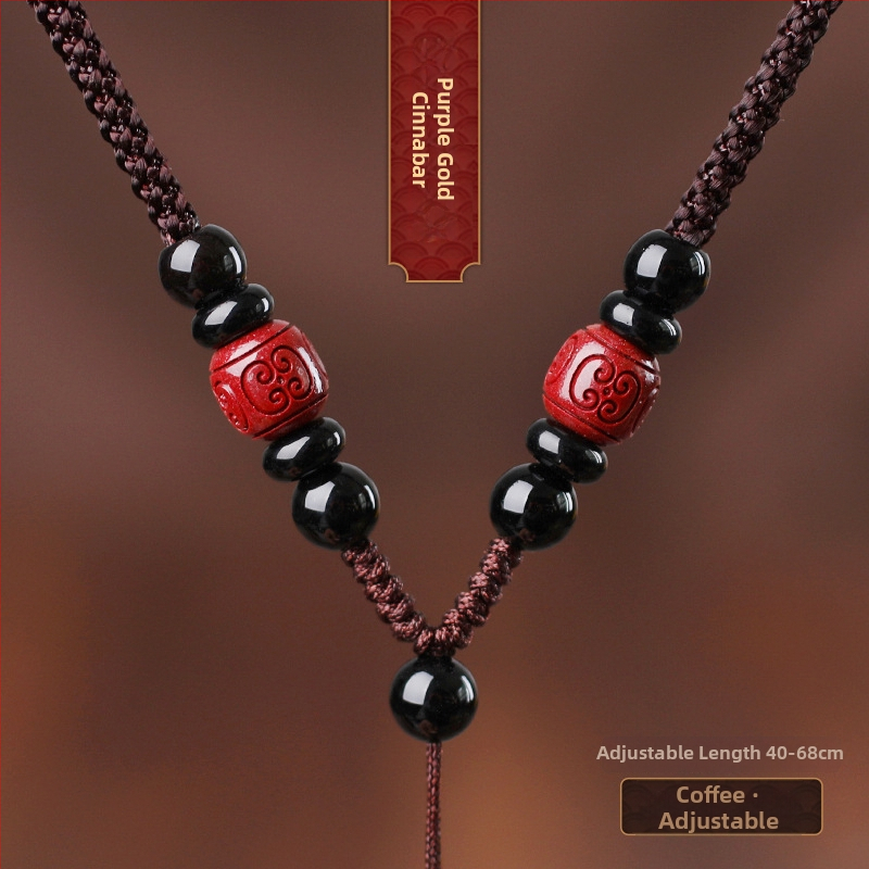 Hetianos nefrito pakabukas ant rankų pintos vėrinio, apdorotas nefritas