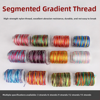 DIY vielos gija linija audiniams, kutos linija, 3/6/9/12/15 gijų