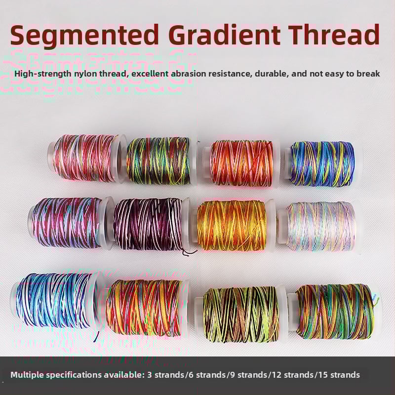 DIY vielos gija linija audiniams, kutos linija, 3/6/9/12/15 gijų