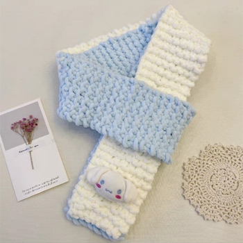 Σετ νημάτων για χειροποίητο κασκόλ — 100% ακρυλικό νήμα, 7s στροφές, μονή ίνα, μορφή νήματος: tuan line, για χειροποίητο πλέξιμο