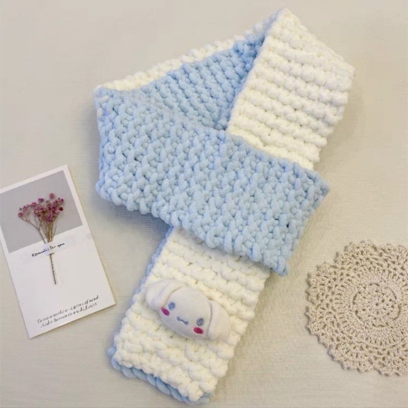 Σετ νημάτων για χειροποίητο κασκόλ — 100% ακρυλικό νήμα, 7s στροφές, μονή ίνα, μορφή νήματος: tuan line, για χειροποίητο πλέξιμο