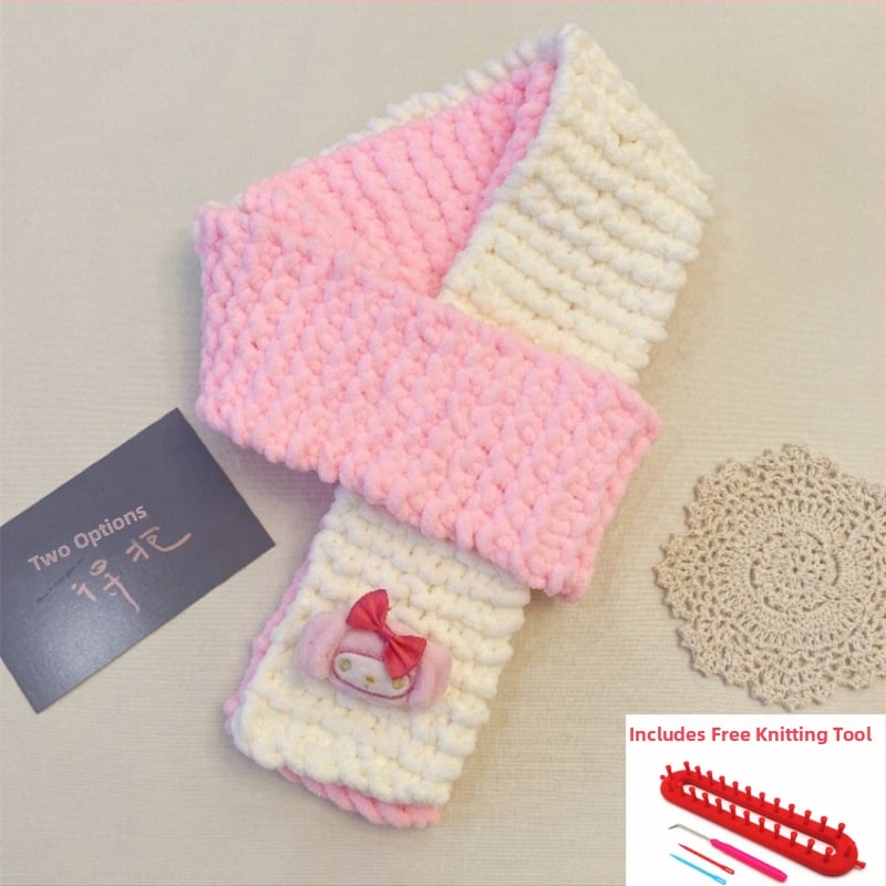 Σετ νημάτων για χειροποίητο κασκόλ — 100% ακρυλικό νήμα, 7s στροφές, μονή ίνα, μορφή νήματος: tuan line, για χειροποίητο πλέξιμο