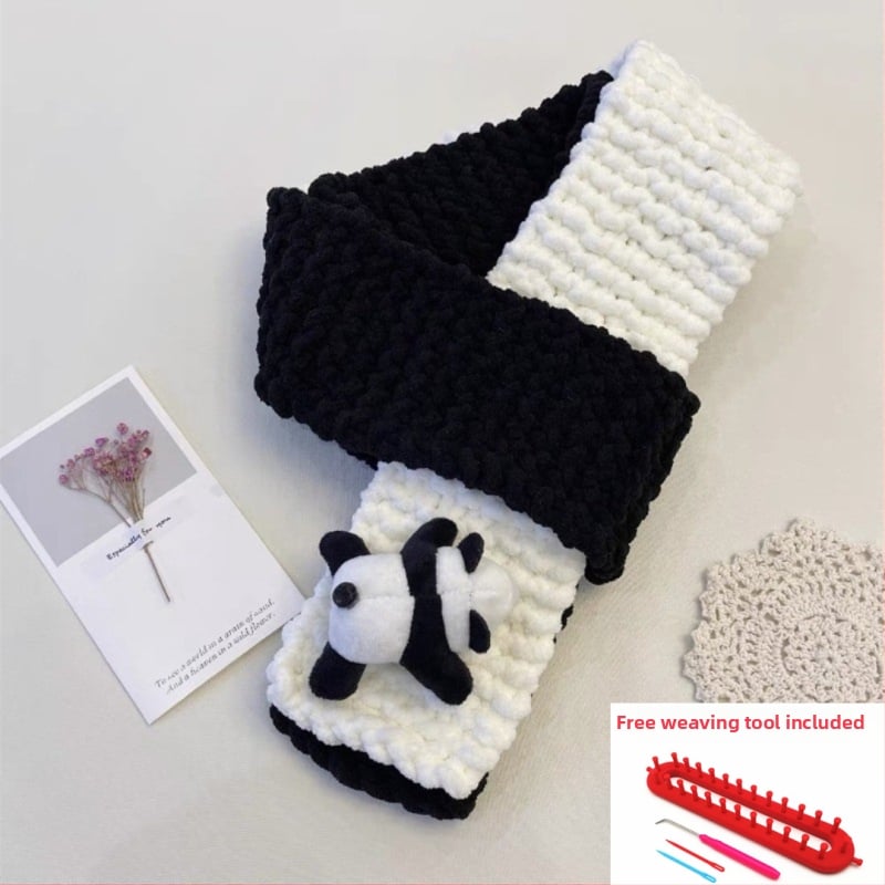 Σετ νημάτων για χειροποίητο κασκόλ — 100% ακρυλικό νήμα, 7s στροφές, μονή ίνα, μορφή νήματος: tuan line, για χειροποίητο πλέξιμο