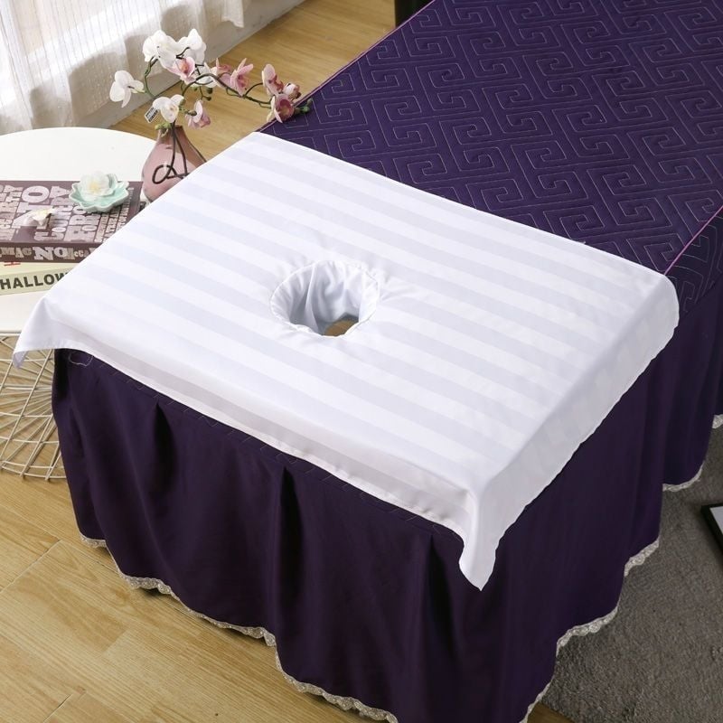 Masažo rankšluostis iš 100% medvilnės, paprastas audinys, reaktyvus dažymas; raštai: dryžiai, tinklelis, vientisas