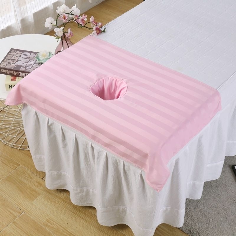 Masažo rankšluostis iš 100% medvilnės, paprastas audinys, reaktyvus dažymas; raštai: dryžiai, tinklelis, vientisas